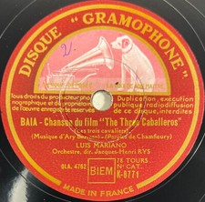 Luis Mariano : Perfidia / Baia DISQUE 78 tours GRAMOPHONE K-8771