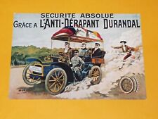 Postcard postcard 1981 advertising posters car anti-slip durandal