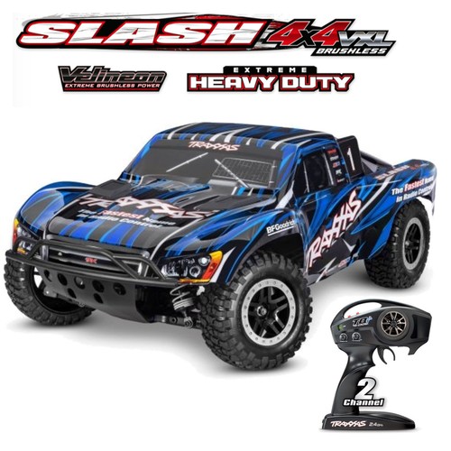 Traxxas trx68386 blue slash - traxxas, trx68386-4-blue