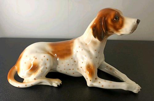 Ancienne figurine chien braque - ancienne,