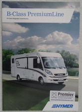 HYMER B-CLASS PREMIUMLINE Brochure 2014. 24 pages. Layouts, Equipment, Spec.