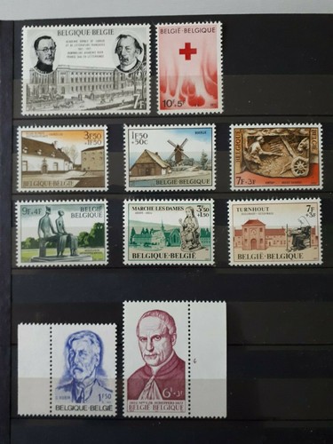 Timbres belgique 1970 1971 - :,