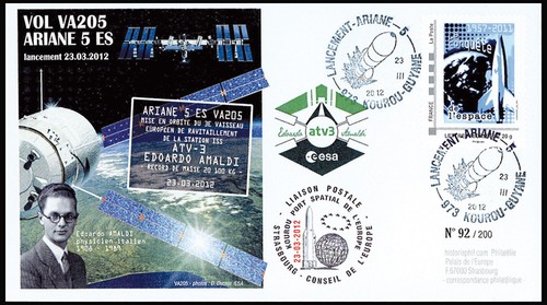 Fdc kourou guyane 2012 ariane - fdc, 2012: