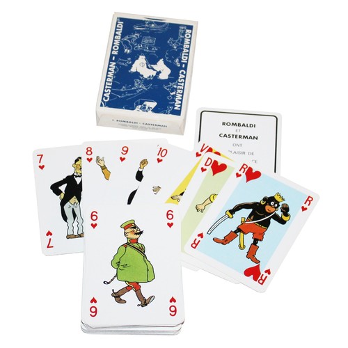 Jeu cartes tintin vintage - jeu, de
