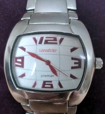 Premier Speedster Vintage Retro Racing Track  Bracelet Watch Silver - Quality D6