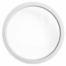 Fenêtre ronde fixe PVC blanc avec double vitrage œil-de-bœuf