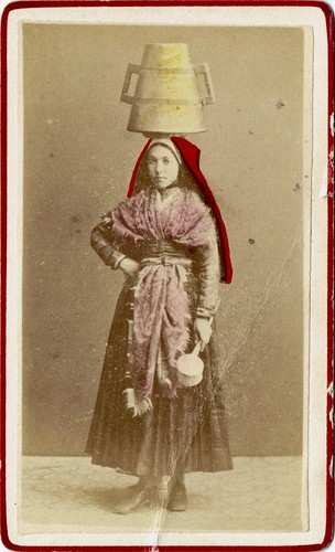 Cdv circa 1870 femme - circa,
