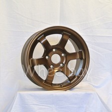 4 PCS  ROTA WHEEL GRID CONCAVE 15X8 5X100 +20 57.1  FRSBRONZE  14.6 LBS