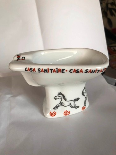 Cendrier forme bidet vintage