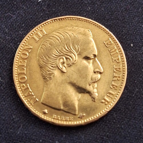 Franc napoleon iii 1859 - or,