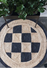 Tapis rond tapis salon jute