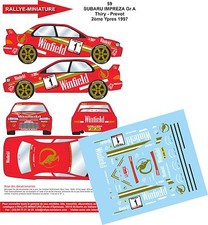 DECALS 1/24 REF 59 SUBARU IMPREZA BRUNO THIRY 24 HEURES YPRES 1997 RALLYE RALLY