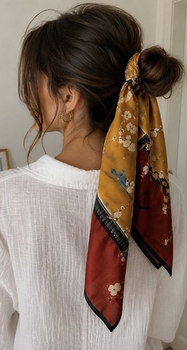 Foulard carré 100 soie - 100%,