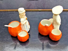 COUPLE CUISINIERS  PORCELAINE