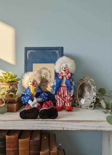 Duo poupées clowns - de,