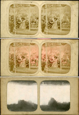 Stereo, Living Room Scene, Cafe, Vintage Card Game Stereo Card Tissue, Because