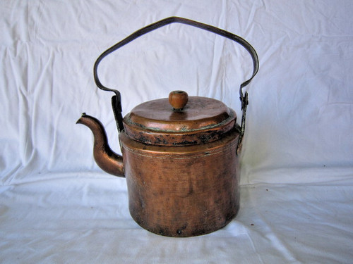 Bouilloire ancienne cuivre - bouilloire,