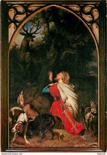 Belgique - Saint Hubert - Intérieur de la Basilique - Tableau de Mathieu (1846)