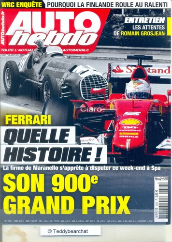 Auto hebdo ferrari 900e f1 - auto, gp