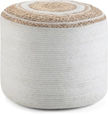 Serena Round Braided Pouf