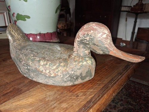 Canard bois peint - canard, en
