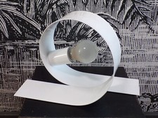 LAMPE de table MASSIVE-LOOPING-TÔLE BLANC-DESIGN 90