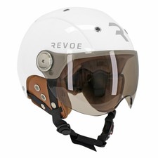 CASQUE VELO ADULTE REVOE PREMIUM URBAIN-CITY BLANC SKY TAILLE 59-60 VISIERE