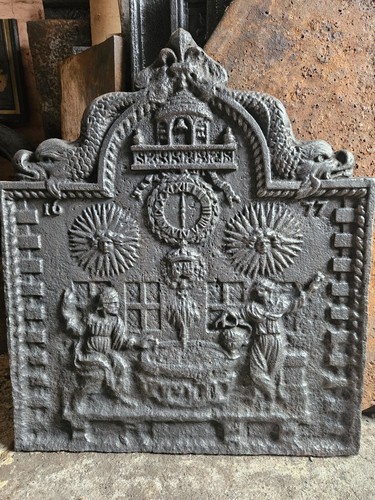 Plaque cheminée jésus - plaque,