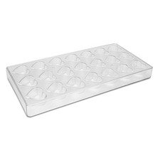 Städter Moule à pralines Coeur Moule à chocolat plastique transparent 27.5 cm...