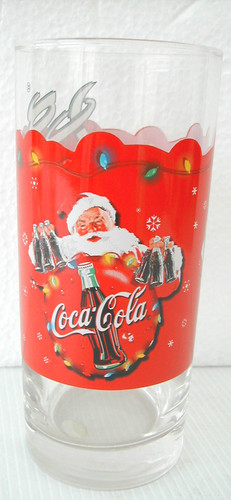Coca cola verre pere - pere, noel