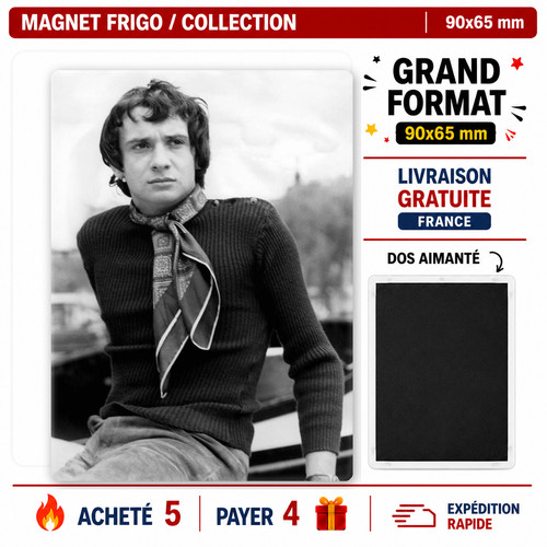 Magnet michel sardou 90x65 - sardou,