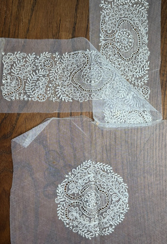 Dentelle ancienne fond - ancienne,