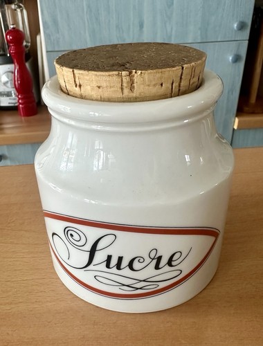 Pot sucre porcelaine - pot,