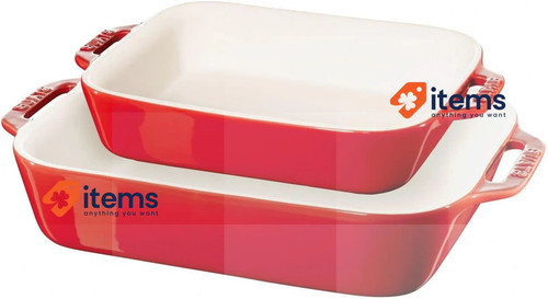 Staub céramique four plat set - staub,