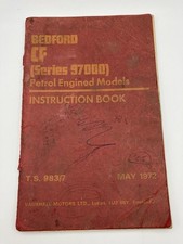 Bedford CF Series 97000  Petrol Engined Models 1972 Instruction book