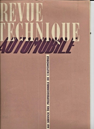 Rta revue technique automobile - revue,
