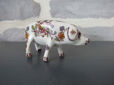 Ancienne Statuette Cochon Pig en Faïence de DESVRES - Fourmaintraux Frères