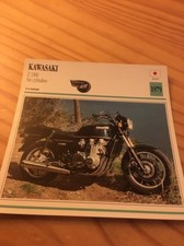 Kawasaki Z 1300 six cylindres 1979 Z1300 1300Z Carte moto Collection Atlas Japon