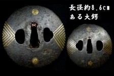 Tsuba incrusté de