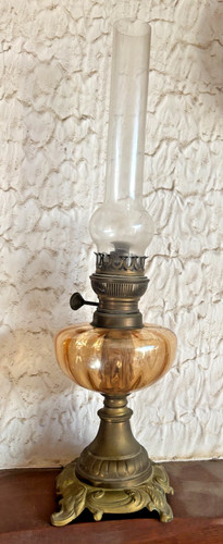 Lampe petrole ancienne - petrole,