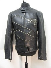 VINTAGE FURYGAN LEATHER MOTORCYCLE JACKET SIZE UK40 EU50 GREAT QUALITY