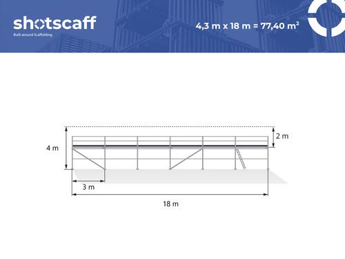 échafaudage aluminium de - aluminium,
