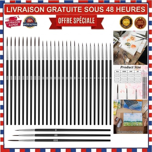 Pinceaux fins giantree pour - fins,