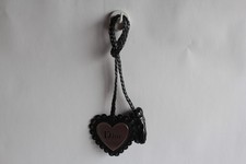 DIOR Patent Leather Heart Bag Decoration (69704)