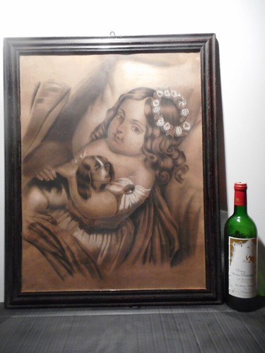 Tableau dessin ancien - , enfant