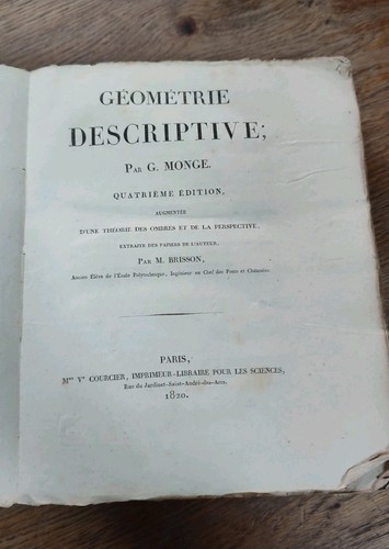 Gaspard monge geometrie - gaspard,