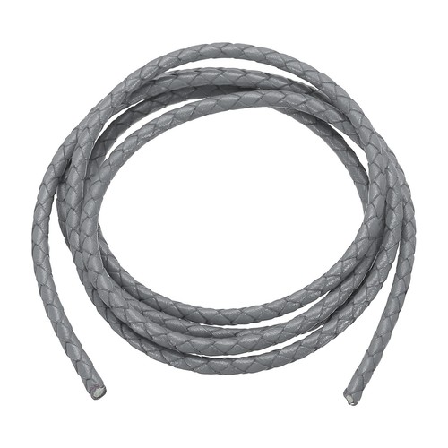 Cordon cuir tressé 4mm pour