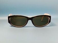 LUNETTES DE SOLEIL VINTAGE FLORENCE VOGUE ACÉTATE PILOT MADE IN ITALY 55/15 #B44