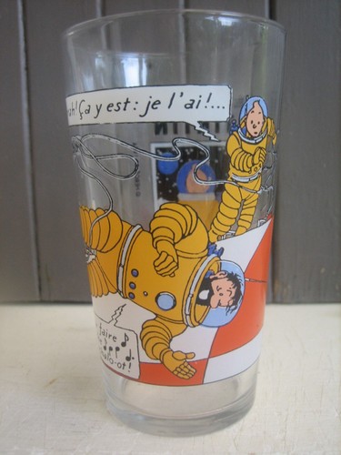 Verre sérigraphié tintin - verre,