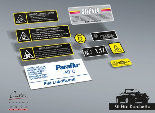 Fiat barchetta sticker kit - barchetta,